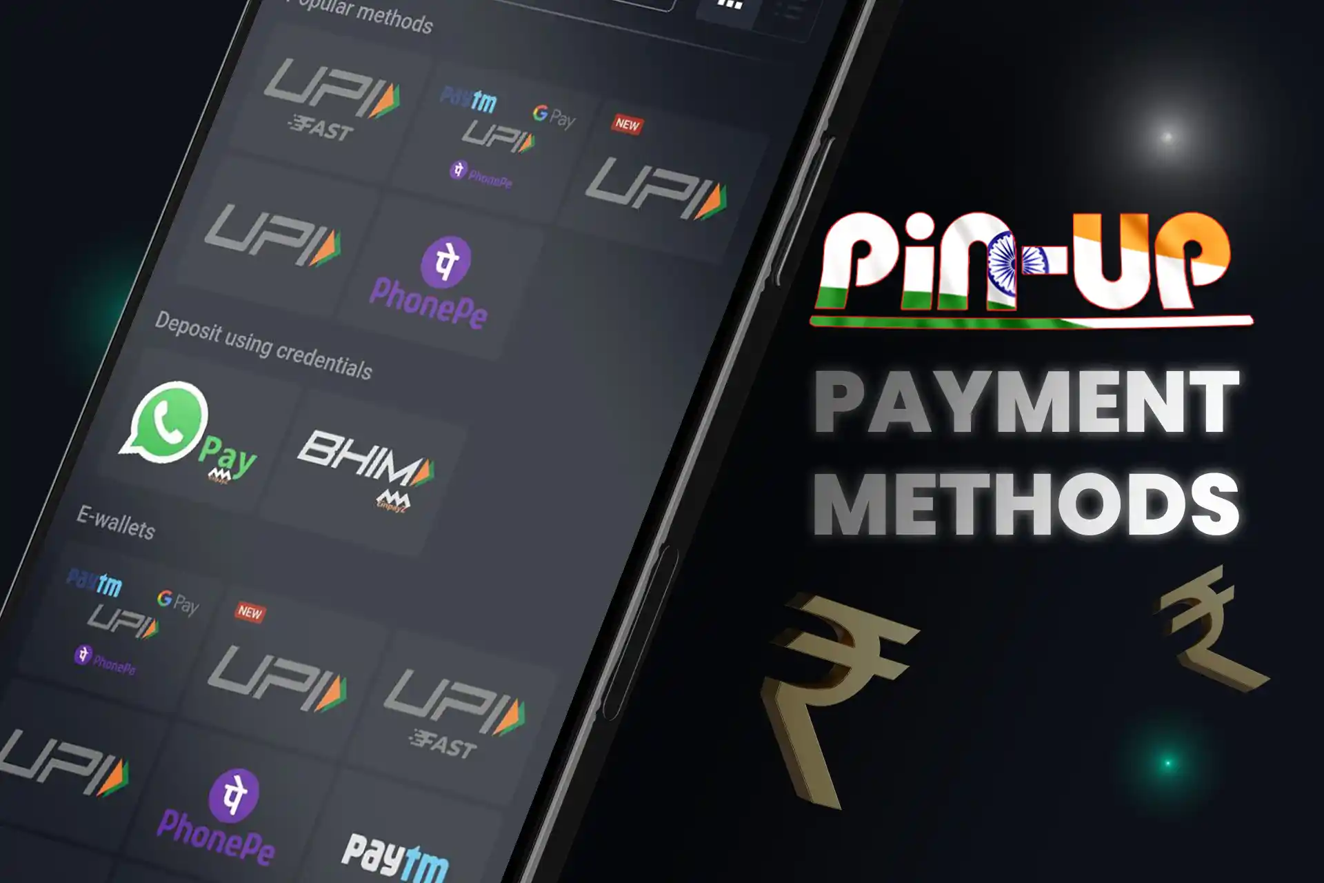 Many methods of deposit and withdrawal of funds in the casino